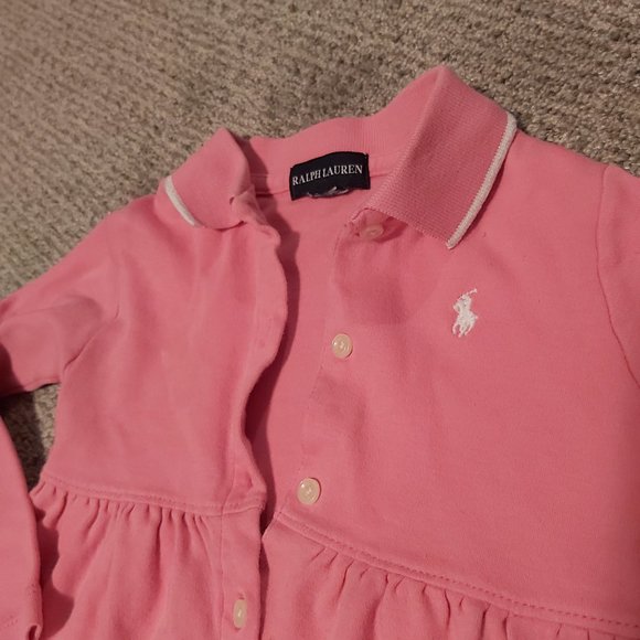 Ralph Lauren Pink front button up dress 3T - Picture 2 of 2